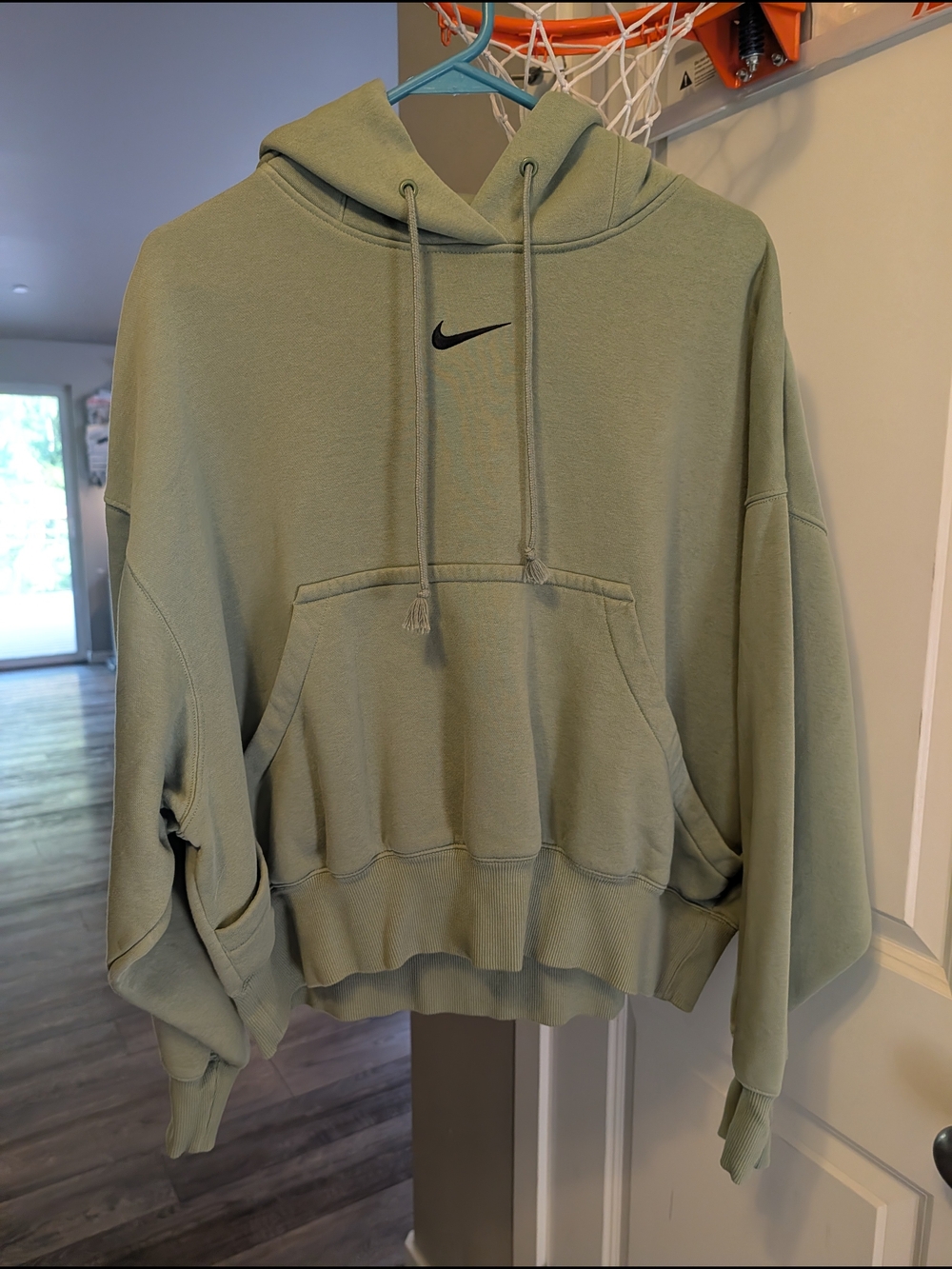 Nike Olive Green Swoosh Hoodie